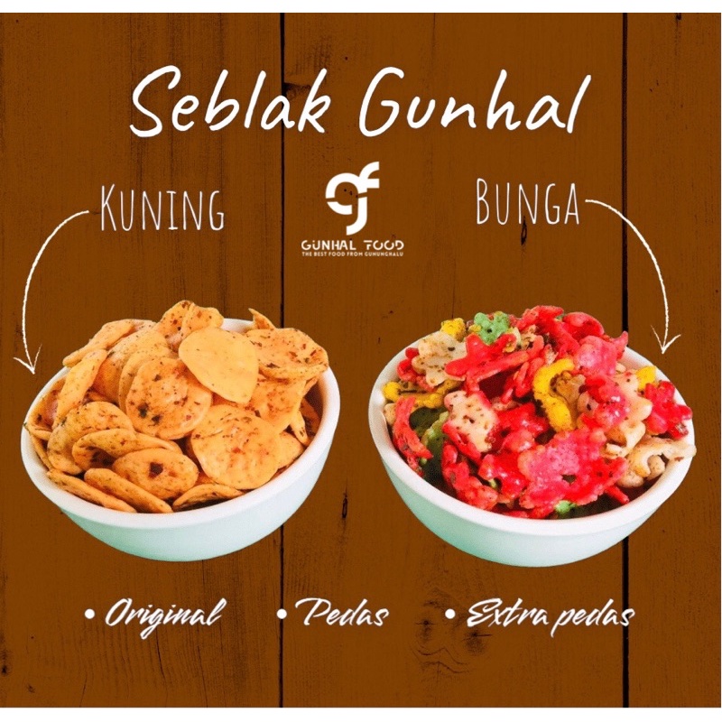 

1/2 kg Seblak gunhal seblak kuning & bunga