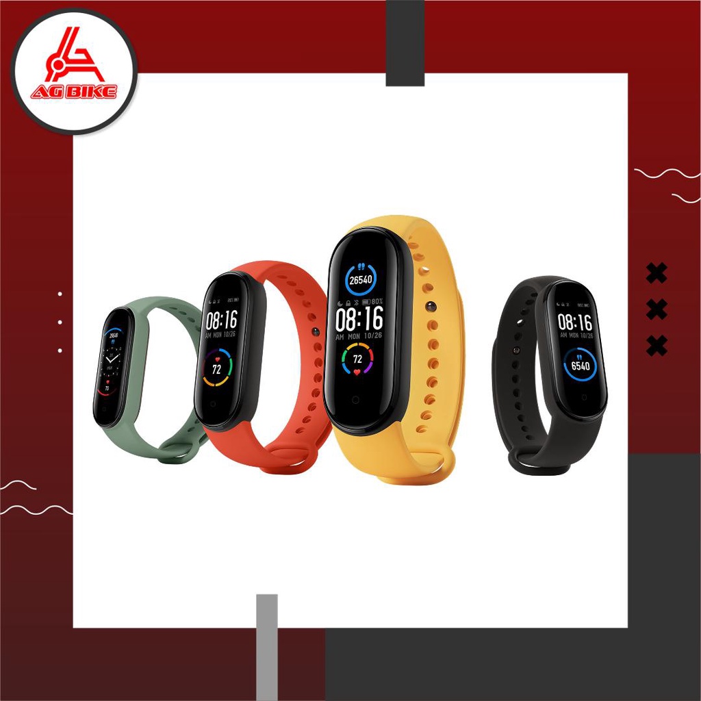 Xiaomi Mi Band 5 Original Garansi Resmi TAM - Mi Band 5 Smart band Amoled Smartband Jam tangan Smart