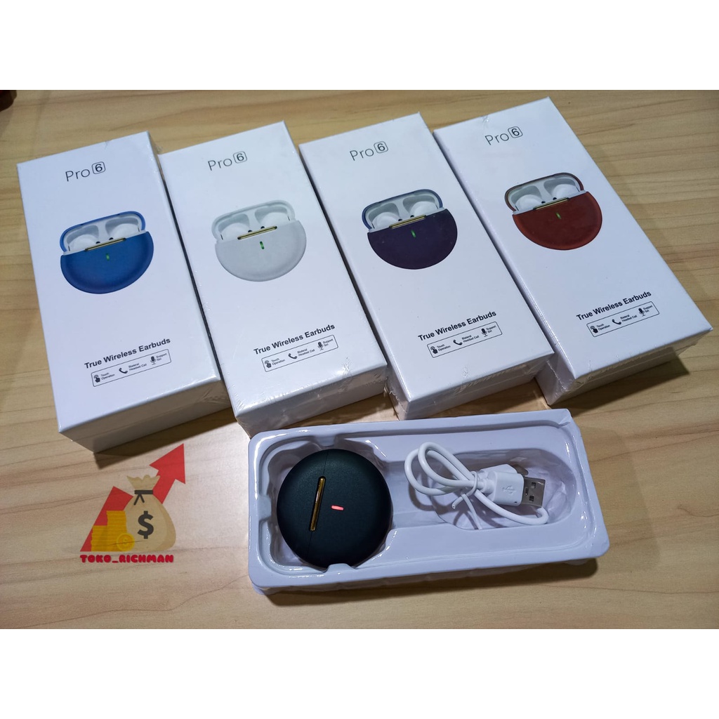 Inpods 6 Pro Headset Bluetooth True Wireless Earbuds Stereo