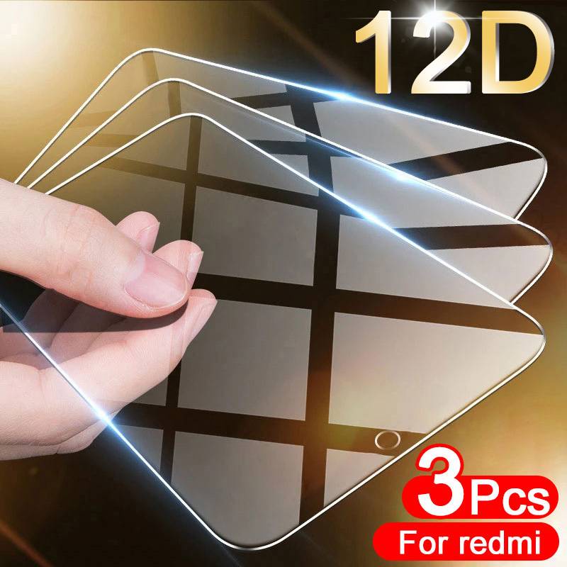 3Pcs Tempered Glass For Xiaomi Redmi Note 9 8 7 5 6 9S 10 Pro 8T Screen Protector For Redmi 8A 7A 9 9A 5 Plus Glass