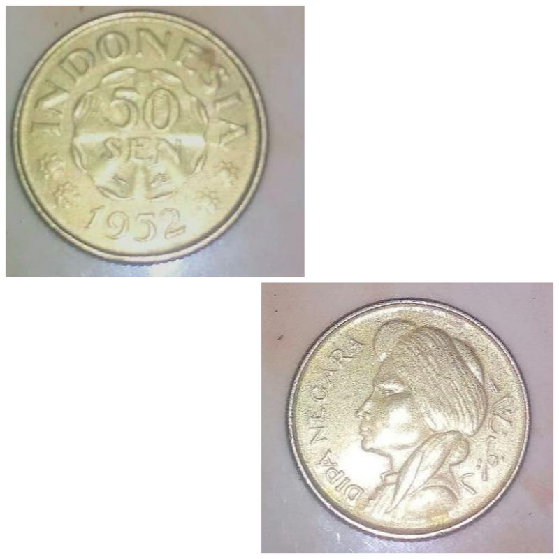 Coin Dipa nagara tahun 1952 50 sen