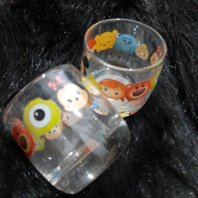 Couple gelas tsum tsum disney