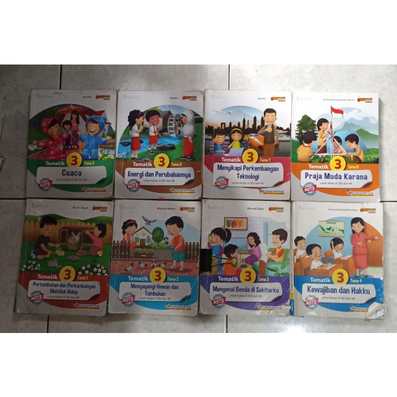 

Buku Tematik Kelas 3 Tema 1,2,3,4,5,6,7,8