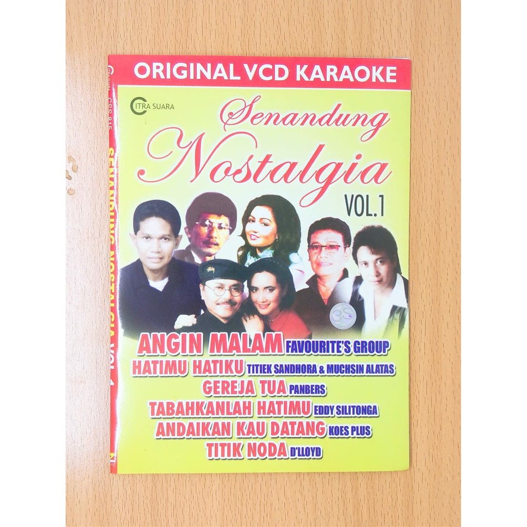 kaset VCD original Lagu Karaoke Terbaik  SENANDUNG NOSTALGIA Vol 1
