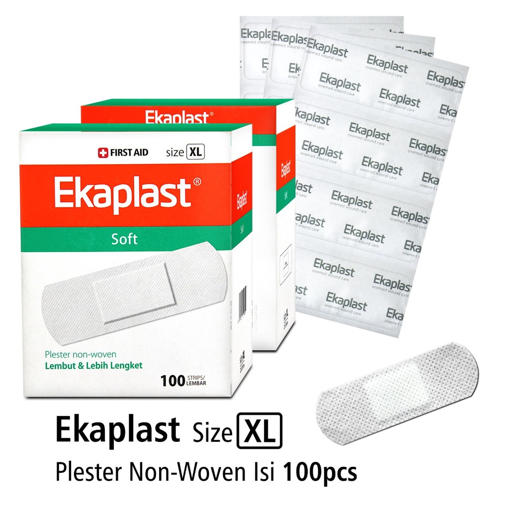 Plester Luka Non Woven Ekaplast Size XL Onemed Box Isi 100 Strip OJ2