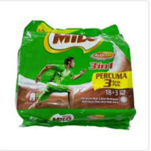 

Milo sachet malaysia 3in1 18+3 stik