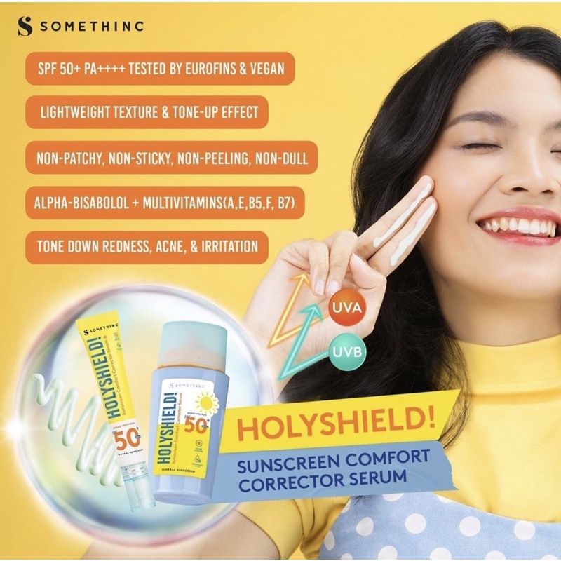 SOMETHINC GLOWING UP SUNSCREEN STICK SPF 50+++ / Sunscreen Comfort Corrector Serum SPF 50+ PA++++