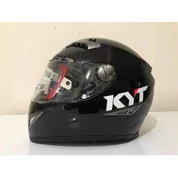 HELM KYT C5 TITANIO SE SOLID BLACK METT / FULL FACE / POLOS HITAM