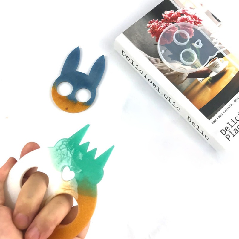 Siy Cetakan Resin Epoksi Bahan Silikon Untuk Diy Craftgantungan Kuncikalunganting