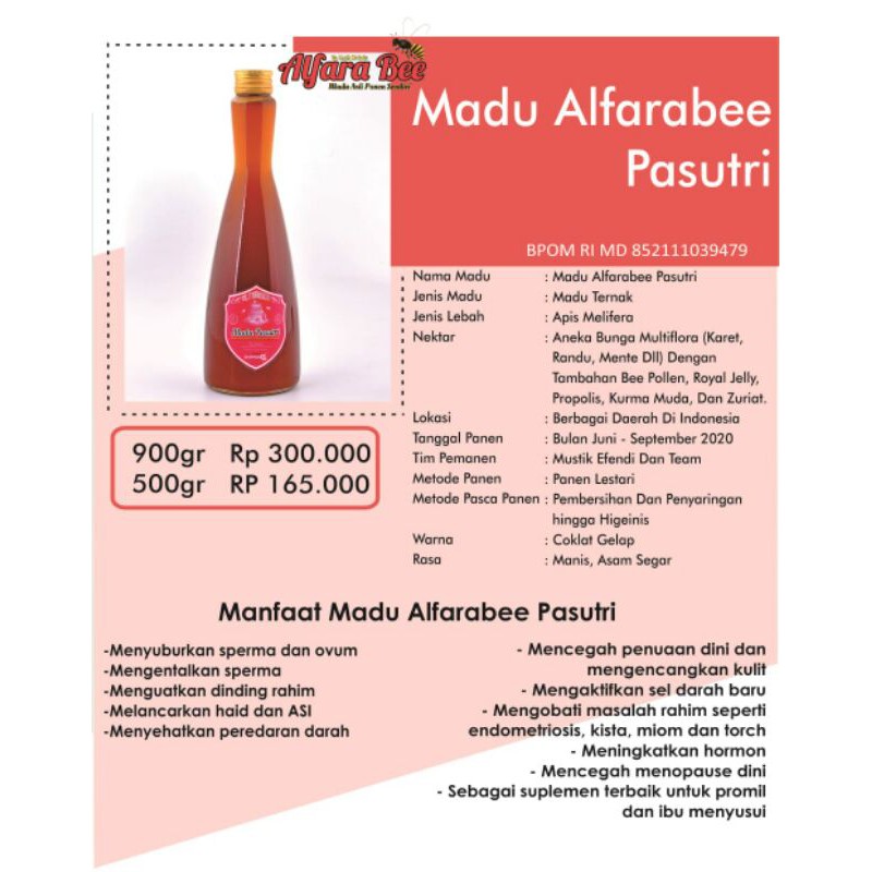 

madu pasutri 500 gr