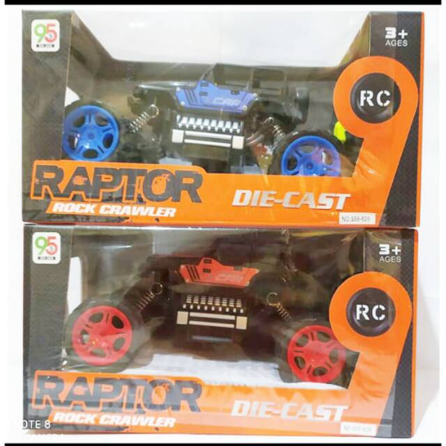 Mobil RC Diecast Jeep Wrangler Raptor Rock Crawler Mainan Remote Control