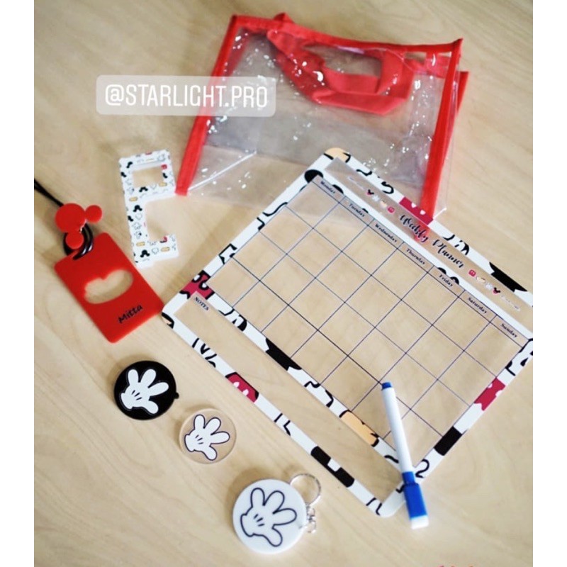 

WEEKLY PLANNER BAG TAG COFING HAMPER ACRYLIC / AKRILIK