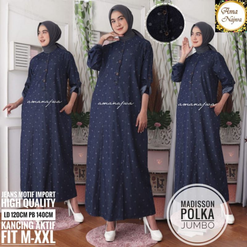 MADDISON POLKA JUMBO MAXY JEANS BY AMA NAJWA