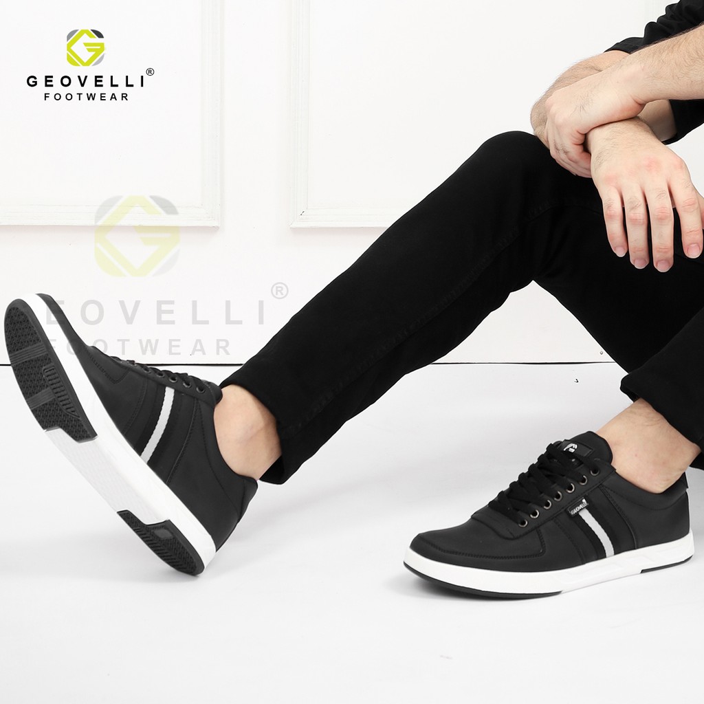 Sepatu Sneaker Pria Keren Coklat Sepatu Sneaker Pria Brand Geovelli Cocok Untuk Sekolah Kuliah Kerja