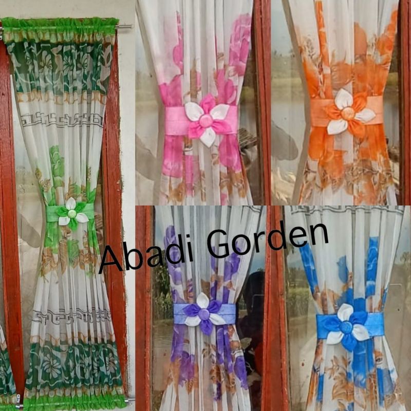 Gorden ikat minimalis gorden jendela warna gorden kupu kupu