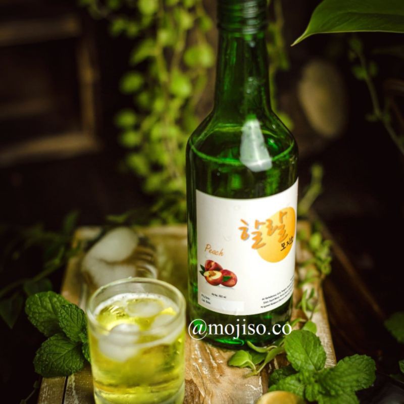SOJU HALAL 100% NON ALKOHOL (MOJISO) RASA PEACH, BUY 1 FREE GELAS SLOKI