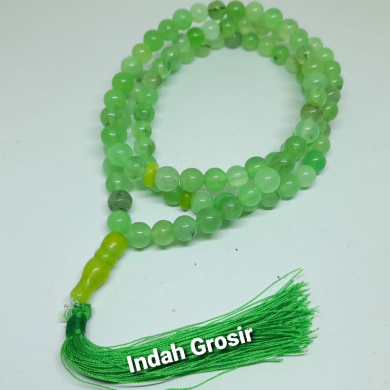 Tasbih Batu Aki Anggur Belimbing 8mm 99Butir Natural