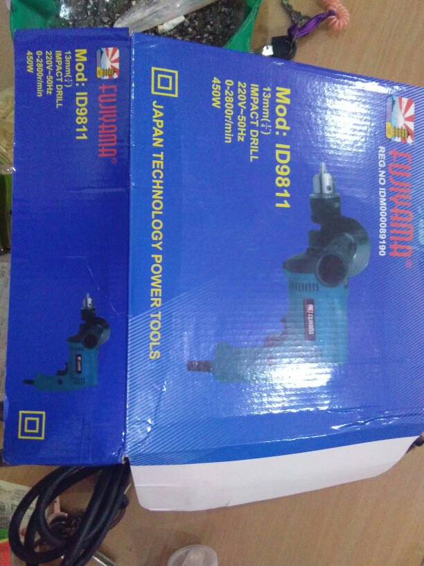 Mesin Bor Listrik 13mm Id9811  Fujiyama / Impact Drill Fujiyama