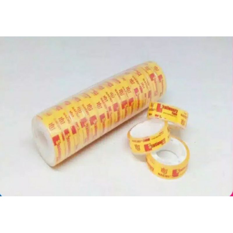 Isolasi Bening Kecil / Selotip / Stationery Tape Nachi 1/2&quot; Inch / 12 MM x 10 Yard