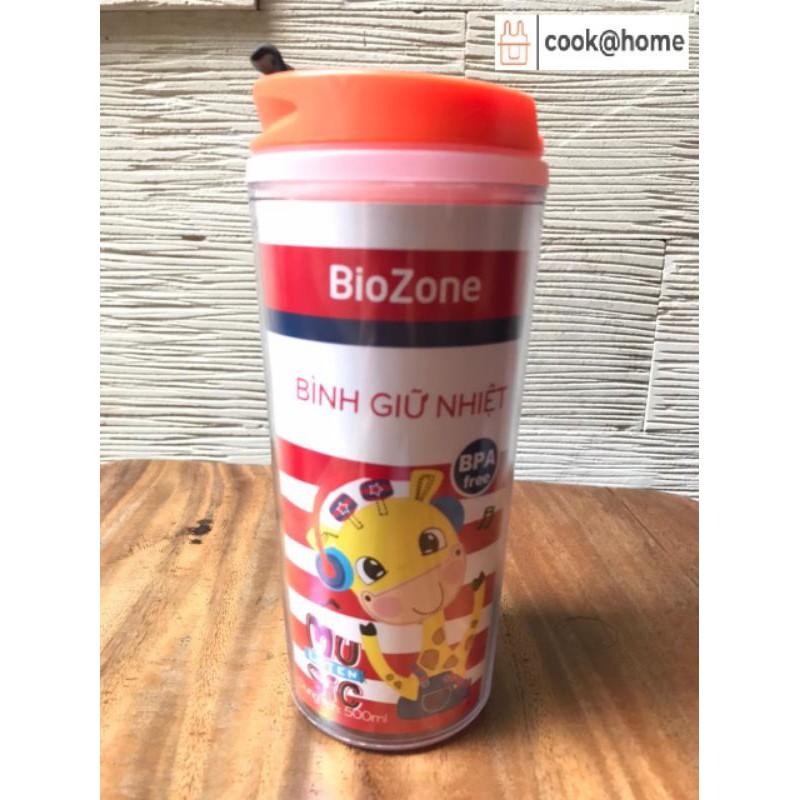 BOTOL MINUM / THERMAL BOTTLE BIOZONE 500ML - ORANGE