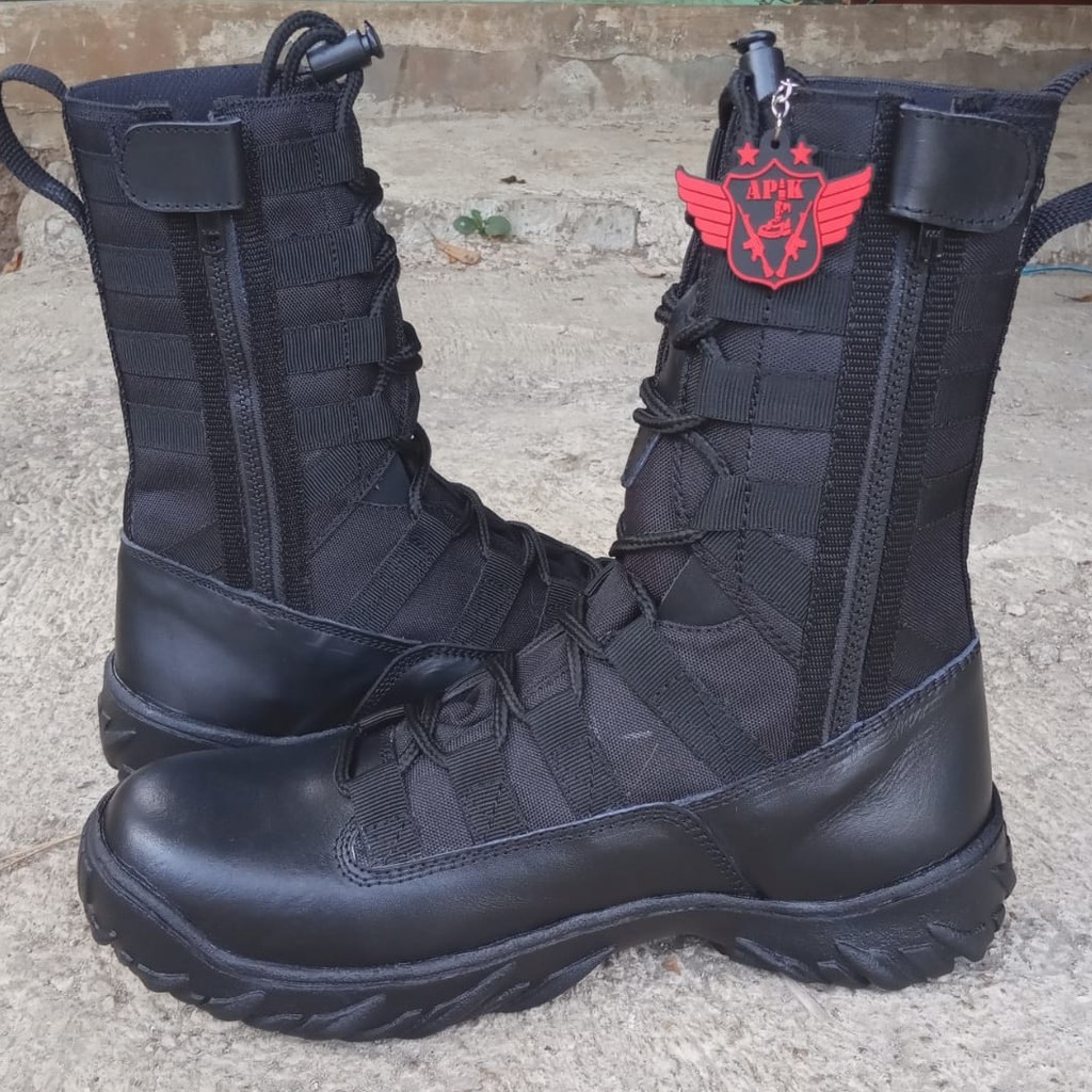 SEPATU PDL NINJA SOL RADIAL/KOMANDO/WEBA APIK KULIT ASLI SEPATU PDL DINAS TNI POLRI SECURITY