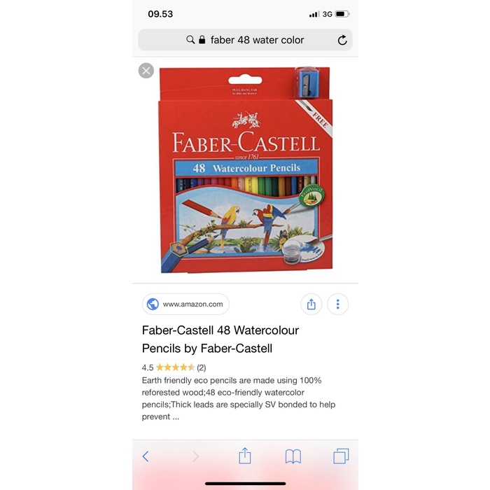 

(BISA COD) Pensil warna 48 water color faber castell