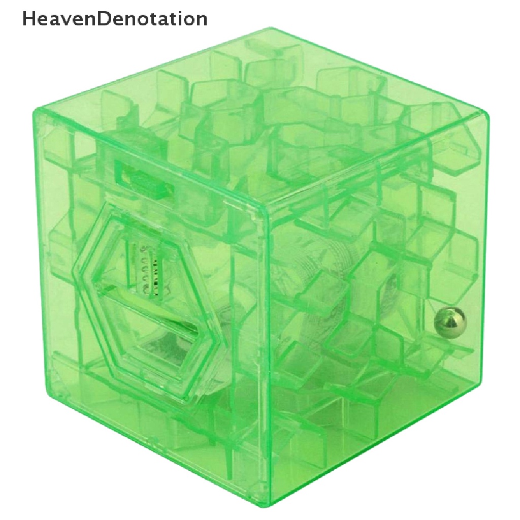 [HeavenDenotation] 3D Cube puzzle money maze bank saving coin collection case box fun brain game