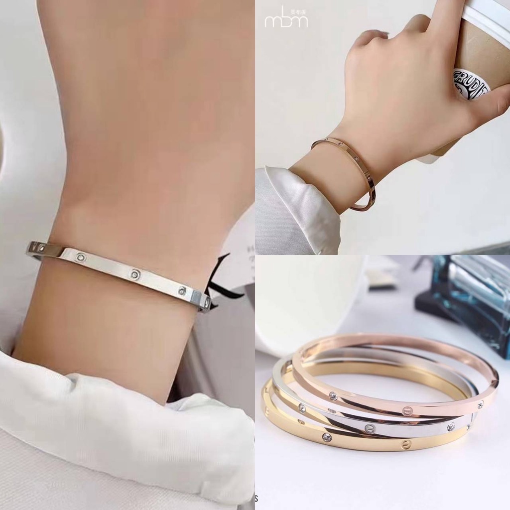 gelang ctr titanium simple anti karat