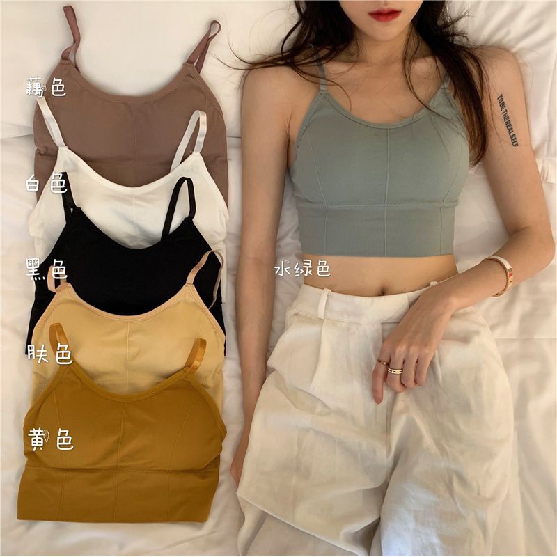 HOT PROMO Sporty Korean Crop 3PCS DAN SATUAN Tank Top Bra Sport BN56 IMPORT TERMURAH BISA COD