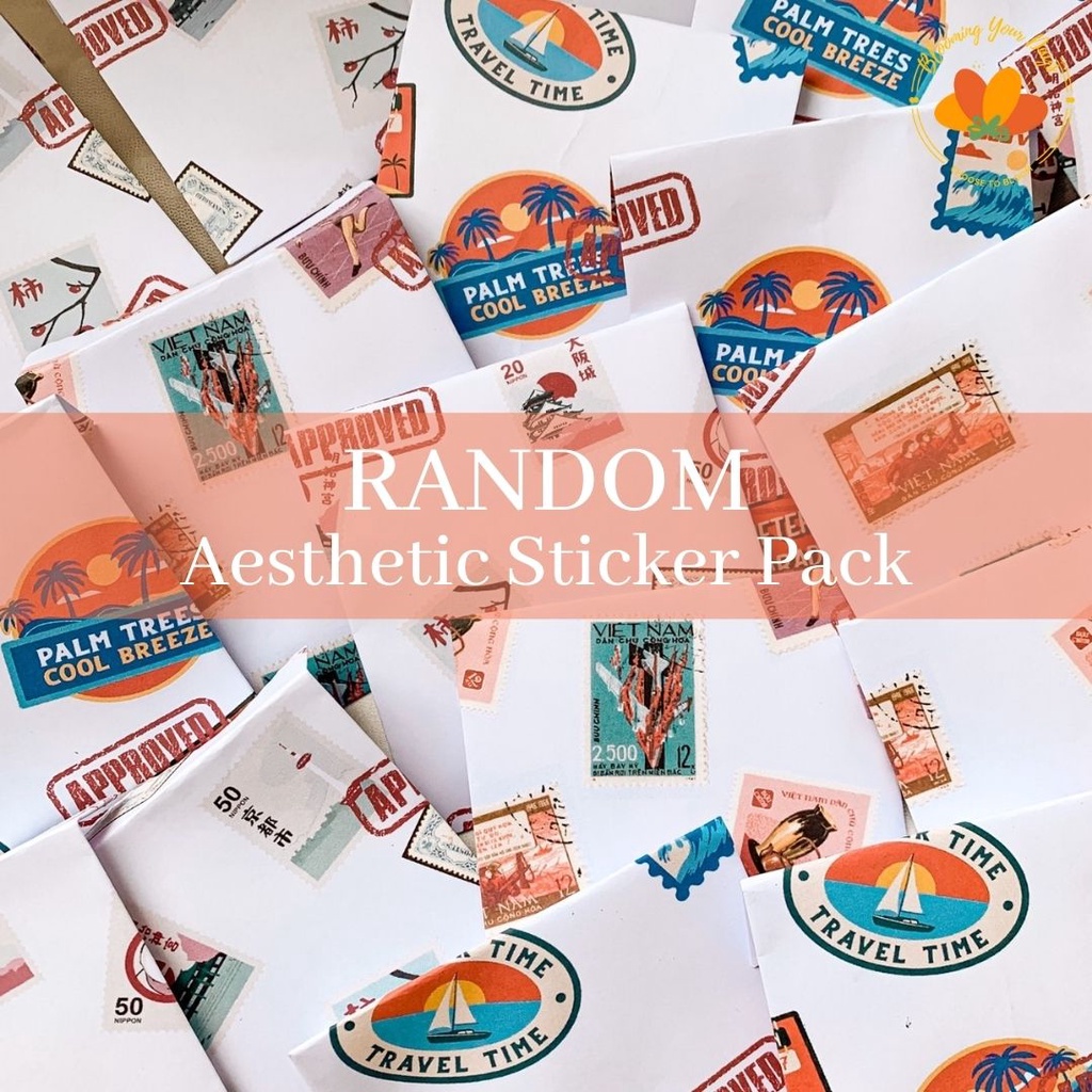 

30pcs STIKER AESTHETIC RANDOM Stiker Tumblr Random Journaling journal laptop hp bujo murah lucu