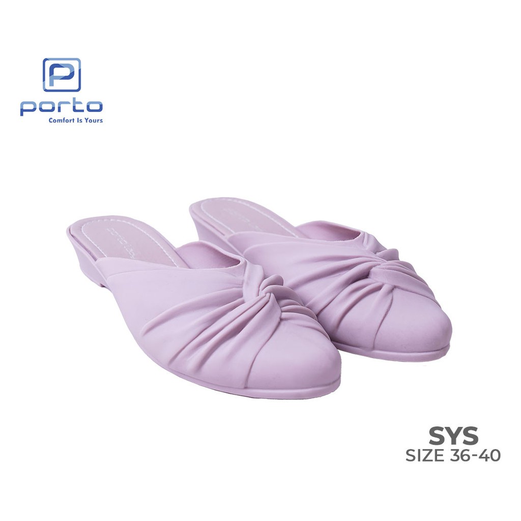 sogo PORTO LADY SYS Sepatu Wanita Wedges Cantik Casual Selop Nyaman Terbaru