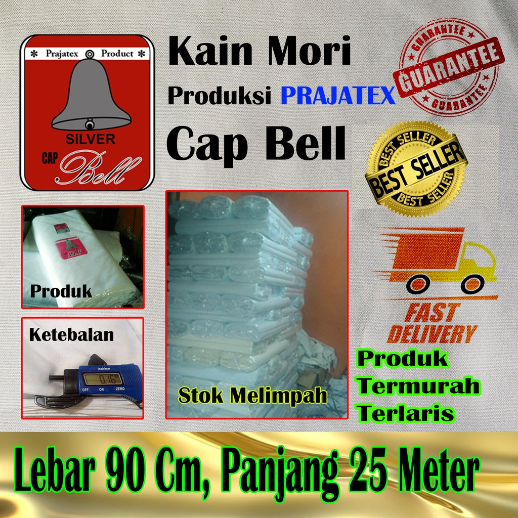 Kain Kafan Kain Mori TERMURAH Lebar  50  Cm  25 Meter 