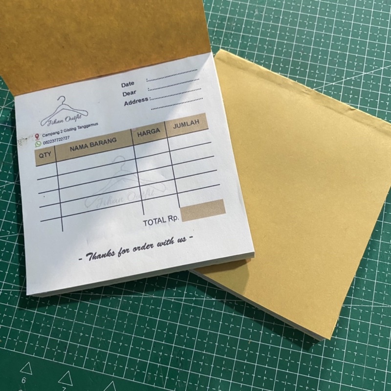 

NOTA CUSTOM 1/6 Polio 2PLY - NOTA NCR RANGKAP 2 KUSTOM