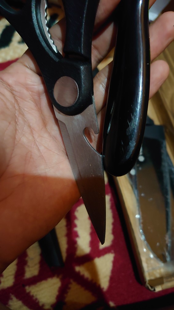 Anqi 1888 8 In 1 Kitchen Pisau Set / Talenan, Pisau, Pengupas, Gunting Dapur Knife Set