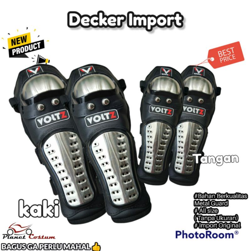 PCDC7 Decker Body Protector Import Knee and Elbow Guard Pelindung Lutut dan siku motocross Trail Tou