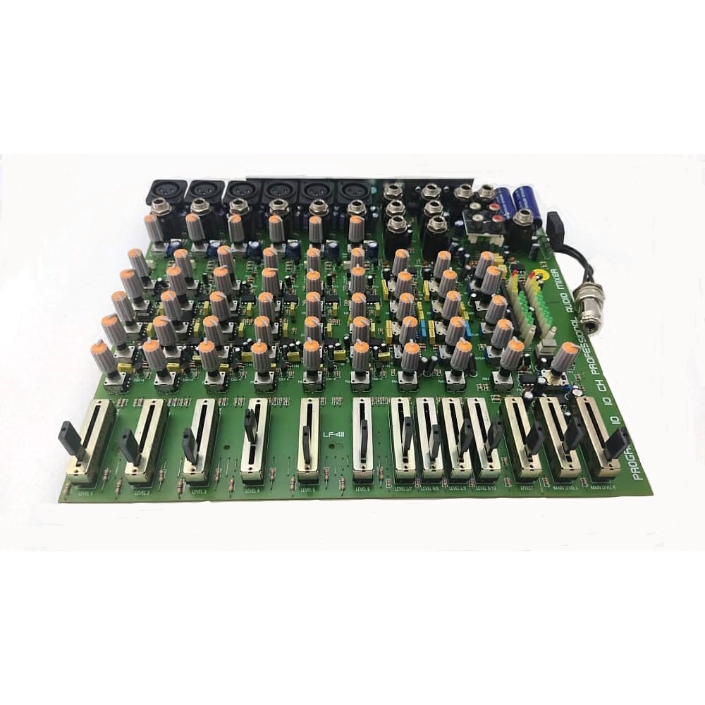 KIT PRO. 10 -10 Ch. Professional Mixer Slide Potentio+Effect (LF 411)