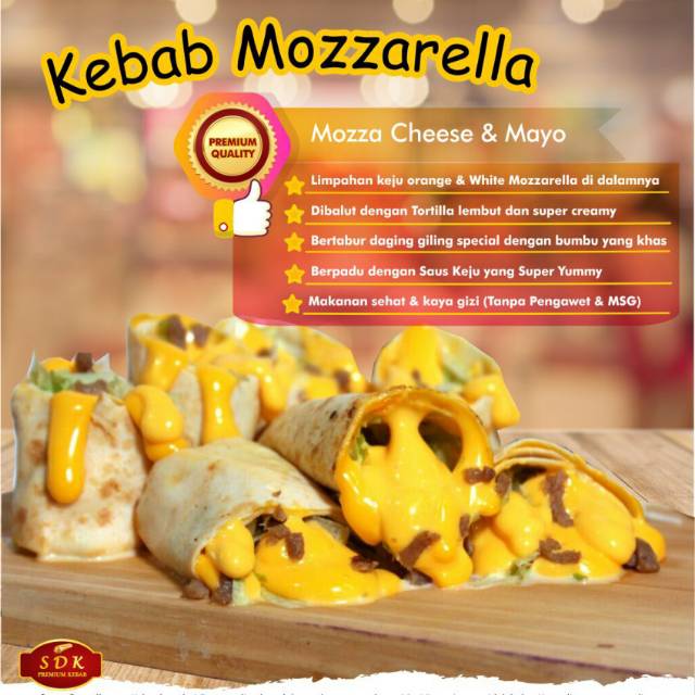 

Kebab Mozzarella Super Duper Kebab