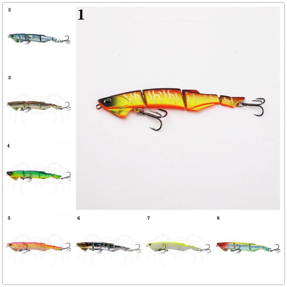 Top 1Pcs Multi Jointed Lure 90mm 6.8g Luya Aksesoris Mancing Tackle Mengambang Swimbait