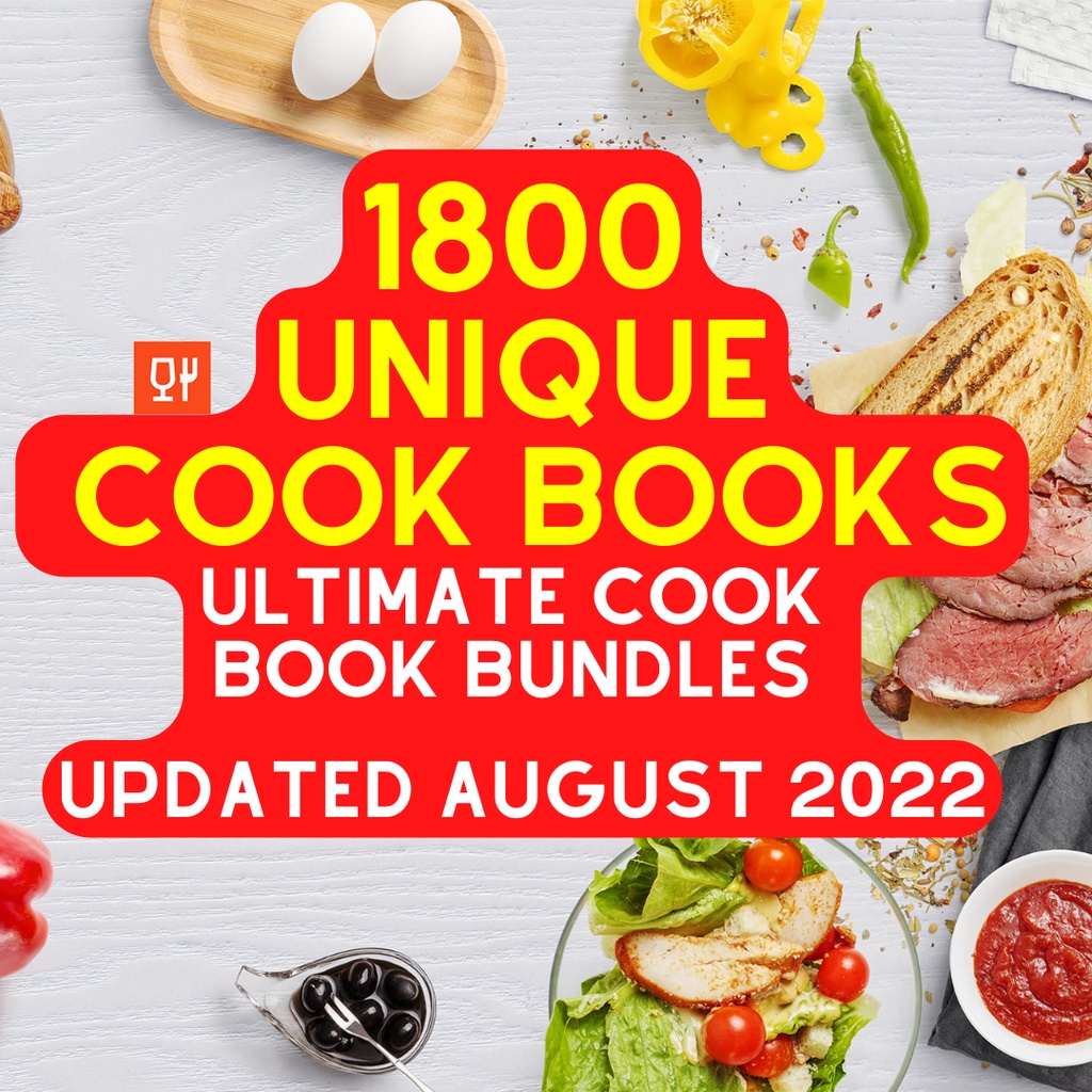 

NS 1800+ Premium Cook Books Collection and Ultimate Recipe Guides Updated August 2022