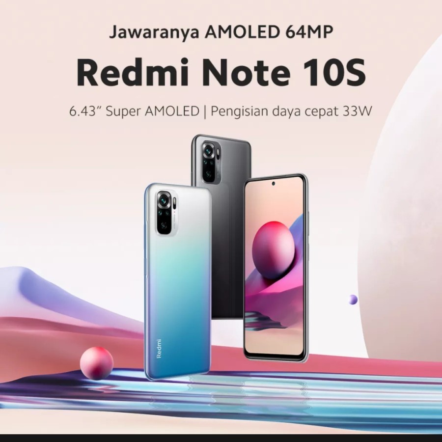 Xiaomi Redmi Note 10S 6/64 Ram 6GB Internal 64GB Garansi Resmi