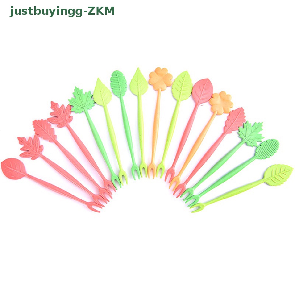 16pcs / Set Garpu Buah / Dessert Mini Motif Kartun Untuk Dekorasi