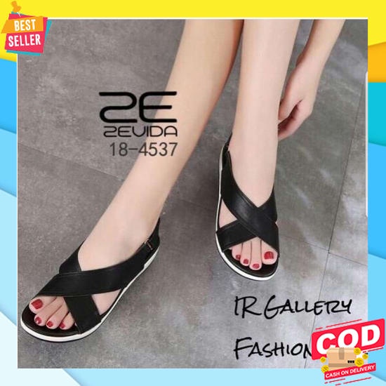 Sepatu Sandal Wanita Wedges Sendal Wanita t Tinggi Wedges Modern  Sandal Wedges Dl44 Hitam - Hi