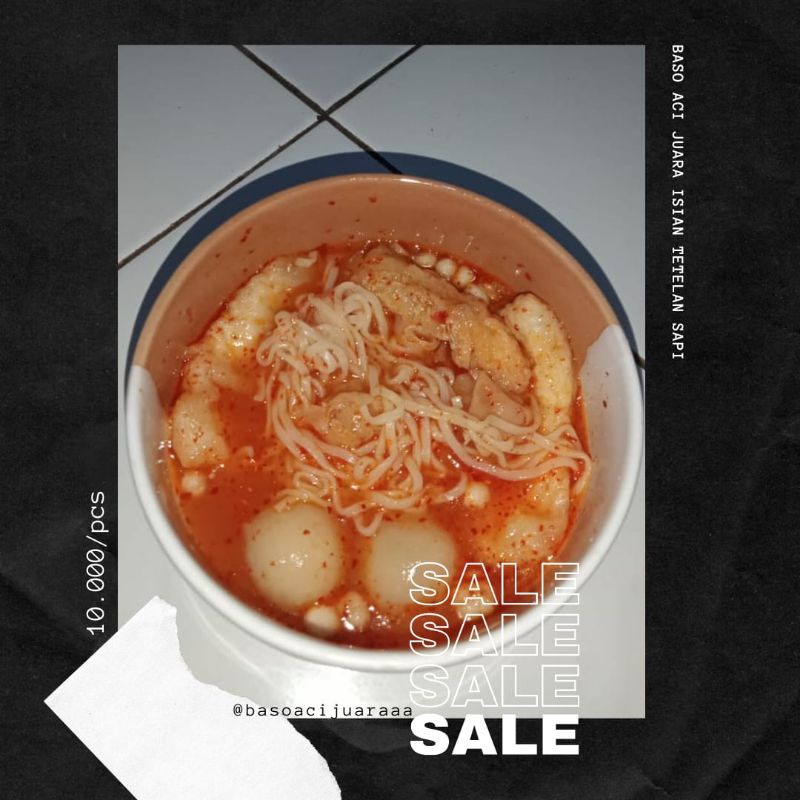 

bakso aci isi tetelan sapi