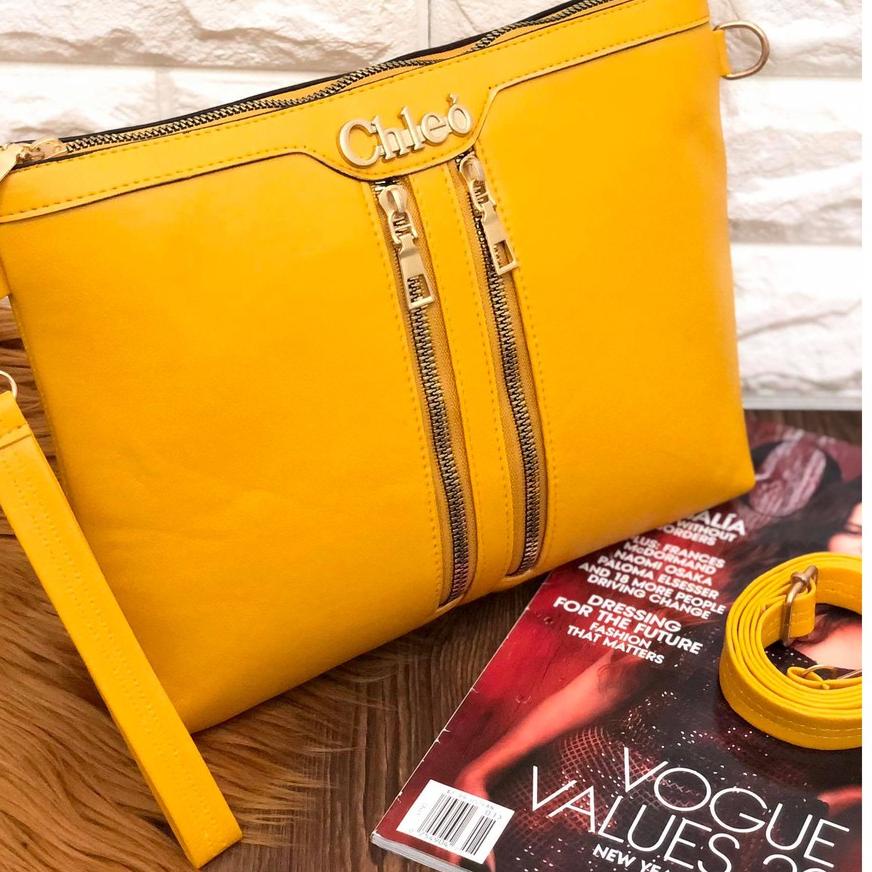 Clutch BONIA DOUBLE ZIPPER Super Premium import tas batam selempang wanita