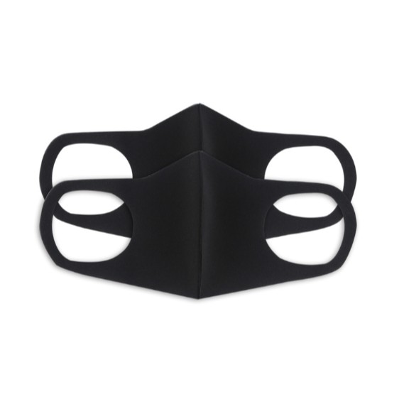 Masker Hitam Unisex Spon 3D Bernapas Anti Kabut Debu