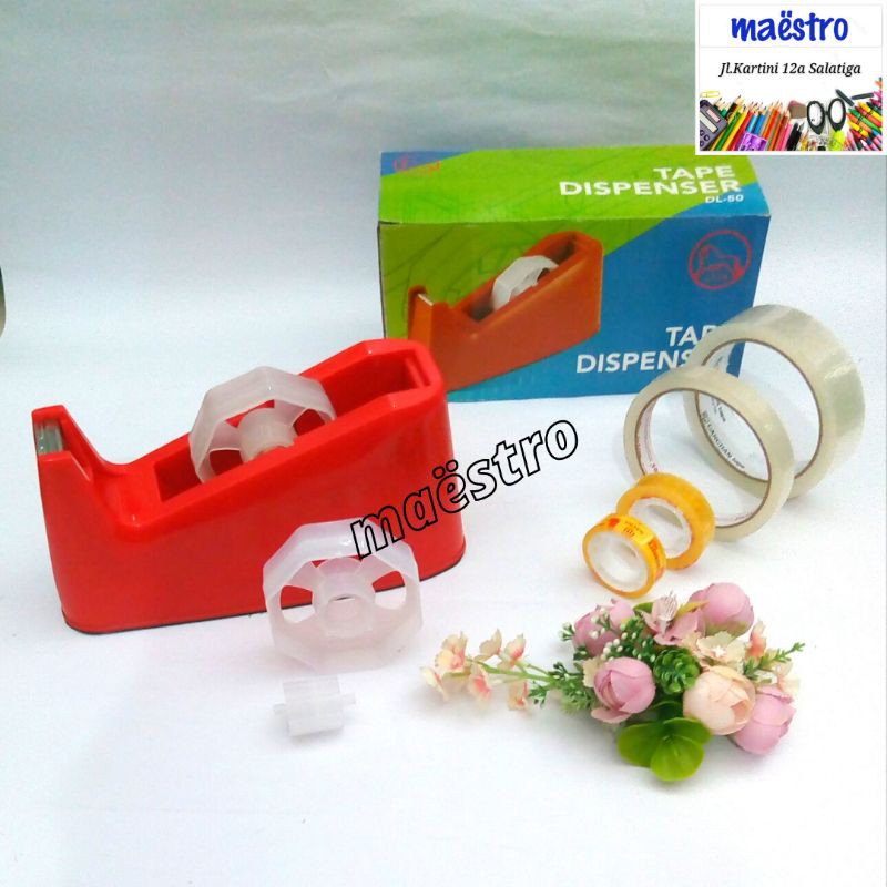 Dispenser Lion Besar/ Lion Tape Dispenser DL-50/ Tape Dispenser/ Tempat Solasi