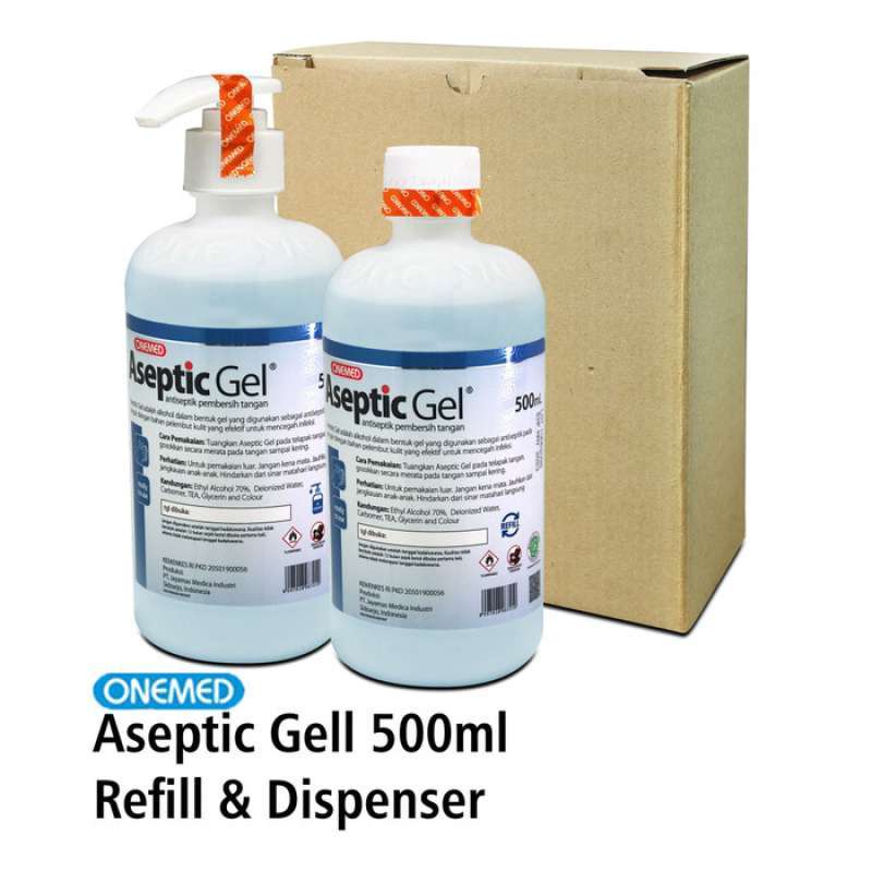 HAND SANITIZER GEL ASEPTIC GEL REFILL ONEMED 500ML