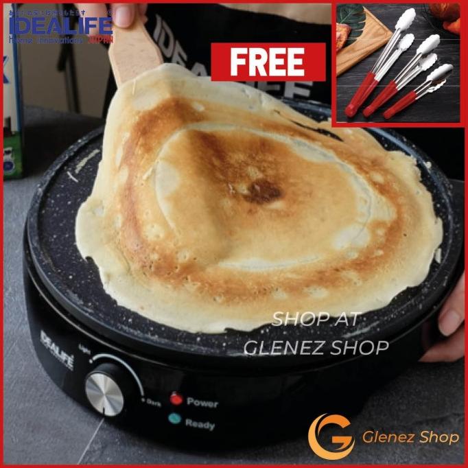 IDEALIFE Crepes Crepe Maker Kompor Pan Alat Pembuat Kulit Lumpia Risol