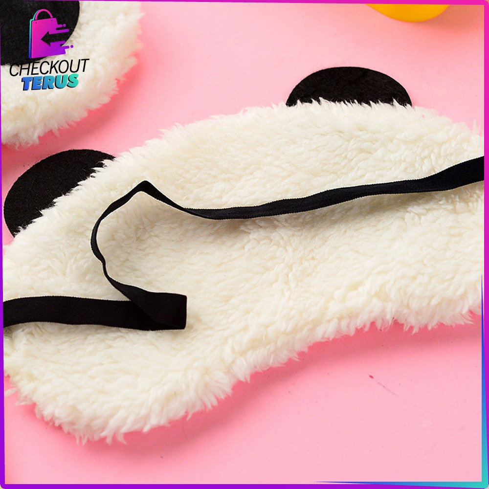 CT C480 Penutup Mata Ekspresi Masker Tidur Karakter Sleeping Eye Panda Penutup Mata Tidur Motif Panda