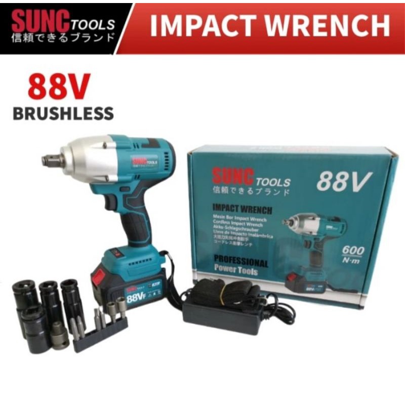 Bor Cordless Impact Wrench 600Nm SUNC TOOLS